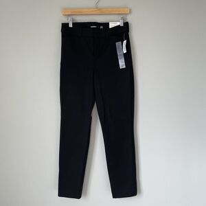 Old Navy High-Rise Pixie Never Fade Dress Pants Slacks Black Women's Size 6 NEW